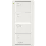 Lutron PJ2-4B-GWH-L21 Lutron Pico Wireless Control - 4-Button Dual Group - White