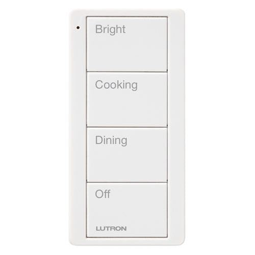 Lutron PJ2-4B-GWH-P02 Lutron Pico Wireless Control - 4-Button Kitchen Scene - White