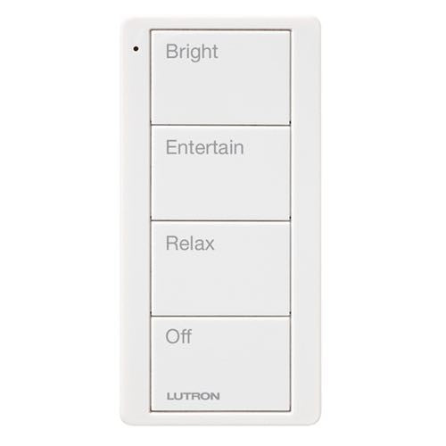 Lutron PJ2-4B-GWH-P03 Lutron Pico Wireless Control - 4-Button Any Room Scene - White