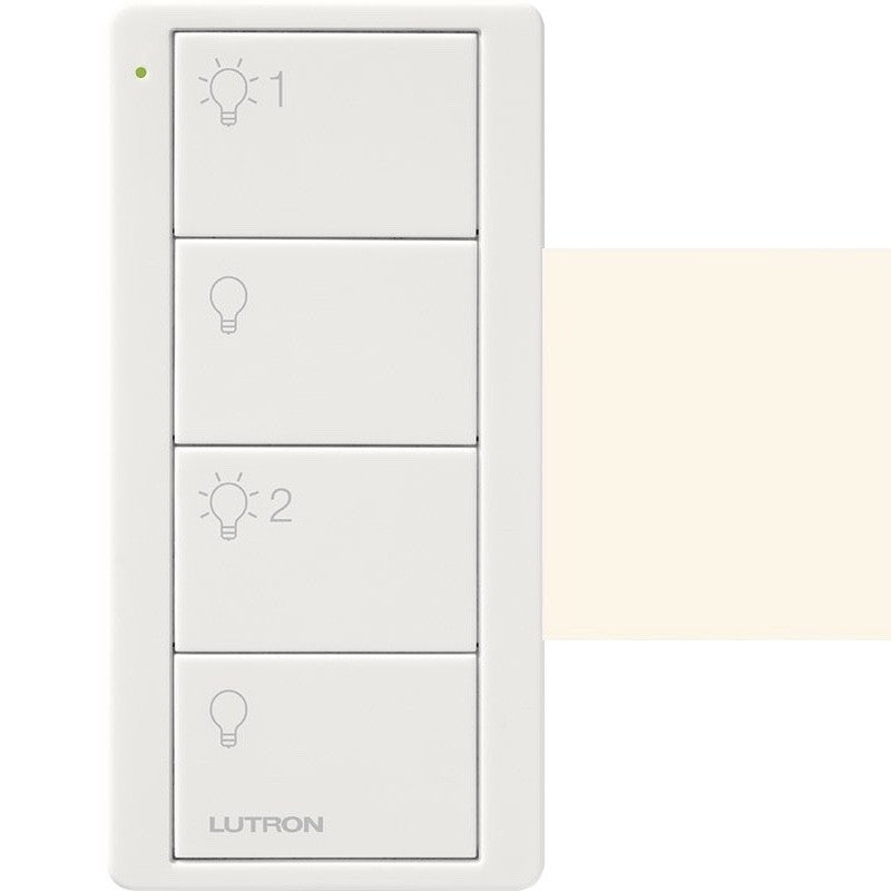 Lutron PJ2-4B-TBI-L21 Lutron Pico Wireless Control - 4-Button Dual Group - Biscuit