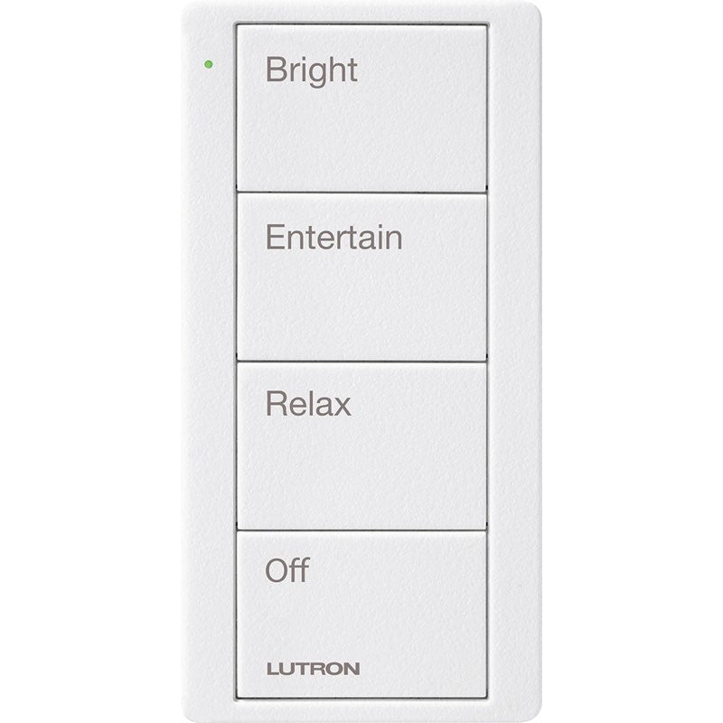 Lutron  PJ2-4B-TSW-P03 Lutron Pico Wireless Control - 4-Button Any Room Scene - Snow White
