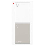 Lutron PJN-2B-GWG-L01 Lutron Pico Wireless Control - 2-Button w/ Nightlight - White-Gary