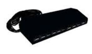 Westgate PL12-SPLIT10-BK LED 12V 10-Hole mini splitter with female socket Slim Puck Lights Black Finish