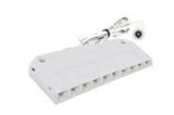 Westgate PL12-SPLIT10-WH LED 12V 10-Hole mini splitter with female socket Slim Puck Lights White Finish