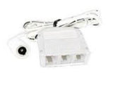 Westgate PL12-SPLIT3-WH LED 12V 3-Hole mini splitter with female socket Slim Puck Lights White Finish