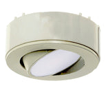 Westgate PL120ADJ-3KIT-40K-BN 4.5W 120V LED Adjustable 3-Pack Puck Lights 4000K Brushed Nickel Finish