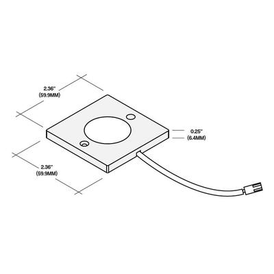 Core Lighting PLC230-BK-WW, LED 3W Ultra Slim LED Puck Light, 12V Black Finish