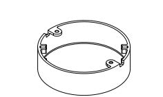 Core Lighting PLC420TL-SCA-BK Adjustable Puck Light Surface Mount Collar Accessory Black Finish