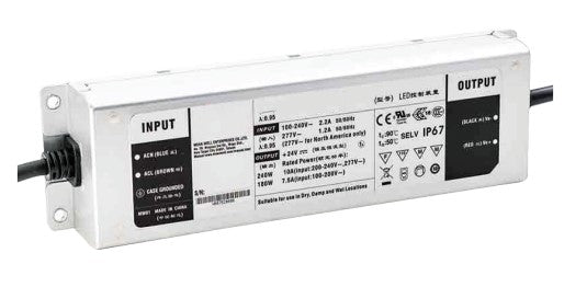 Core Lighting PSDE-180W-24V-010 180W/120V~240W/277V Constant Voltage LED Driver