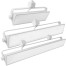 ELCO Lighting ETW4440W LED Pipe Wall Wash Track Fixture 58W 4000K 4300 lm White Finish