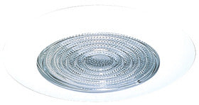 ELCO Lighting EL513KW 5 Inch Shower Trim with Fresnel Lens White Finish with Socket Bracket