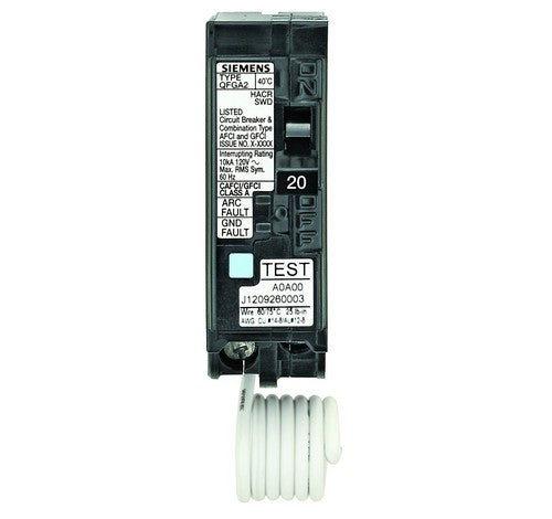 Siemens Q120DFH 20-Amp Load Center Style AFCI / GFCI Dual Function Circuit Breaker - BuyRite Electric