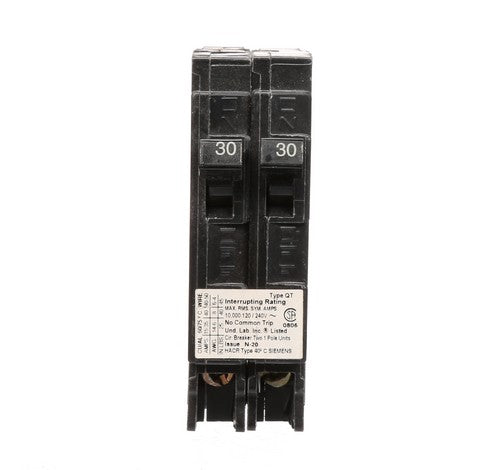 Siemens Q3030NC 30 Amp Plug-In Circuit Breaker 10 KA 120 VAC - BuyRite Electric