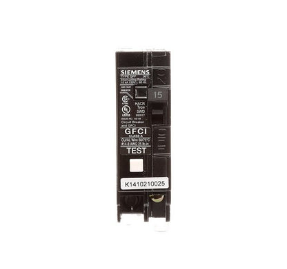 Siemens QF115A 15-Amp Single-Pole GFCI Circuit Breaker with Lockout - BuyRite Electric