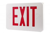 ELCO Lighting EELE3 LED Exit Sign, Green or Red Letters, Single/Double Face Configurable Red Letters, 2 Circuit for Generator Use