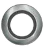 EnvisionLED RDL-5/6-TRIM-BN-BFL 5/6 Inches Round Retrofit Downlight Accessories Brushed Nickel Trim Baffle