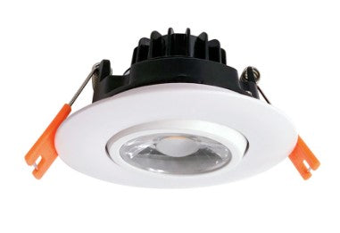 Westgate Lighting RDL3S-ADJ-MCT5-WH 3" Round LED Adjustable (Eyeball) Recessed Light, Wattage 7W, Multi-Color Temperature, White Finish