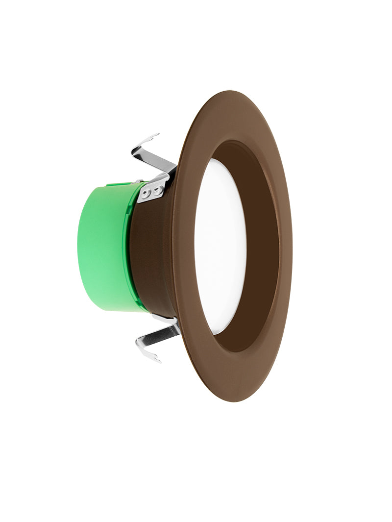 Westgate Lighting RDL4-ST-MCT5-ORB, 4 Inch 8W 650Lm Recess Trim 2700K/3000K/3500K/4000K/5000K Smooth Energy Star JA8 Oil Rubbed Bronze