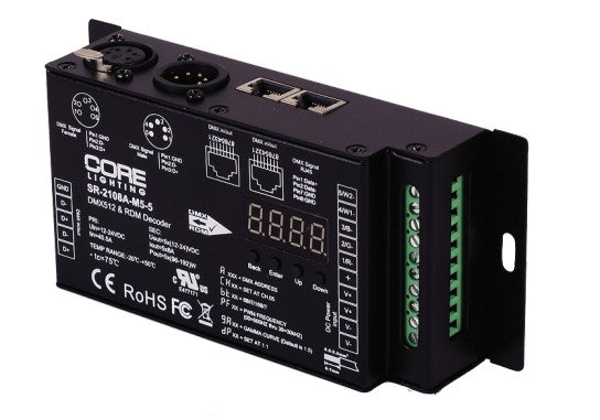 Core Lighting RGB-DMX-5C-XLR 5 Channel RGB DMX Decoder | BuyRite Electric
