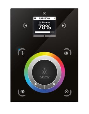 Core Lighting RGB-SDE3-BK RGB DMX Wall Controller Black Finish