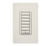 Lutron RRD-H6BRL 450W RadioRA 2 Wall-mount Designer style Hybrid 6-button keypad with raise/lower 120 VAC