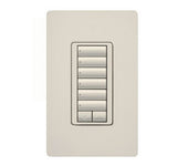 Lutron RRD-H6BRL 450W RadioRA 2 Wall-mount Designer style Hybrid 6-button keypad with raise/lower 120 VAC