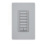 Lutron RRD-H6BRL 450W RadioRA 2 Wall-mount Designer style Hybrid 6-button keypad with raise/lower 120 VAC