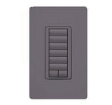 Lutron RRD-H6BRL 450W RadioRA 2 Wall-mount Designer style Hybrid 6-button keypad with raise/lower 120 VAC