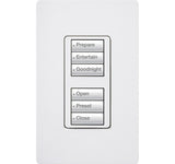 Lutron RRD-W3BD Series 0.5 Amp 3-Button Wall Mount with Prepaid Engraving Wireless Designer Keypad 120 VAC