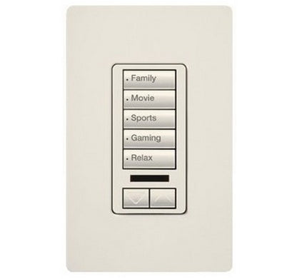 Lutron RRD-W5BRLIR Series RadioRA® 2 Maestro® Wall-Mount Designer Keypad 120 VAC