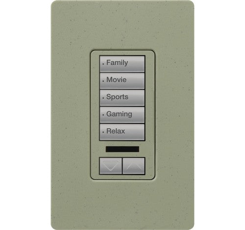 Lutron RRD-W5BRLIR Series RadioRA® 2 Maestro® Wall-Mount Designer Keypad 120 VAC