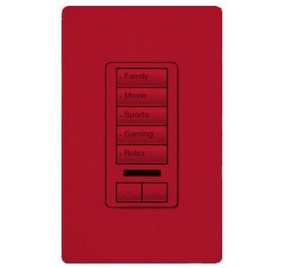 Lutron RRD-W5BRLIR Series RadioRA® 2 Maestro® Wall-Mount Designer Keypad 120 VAC