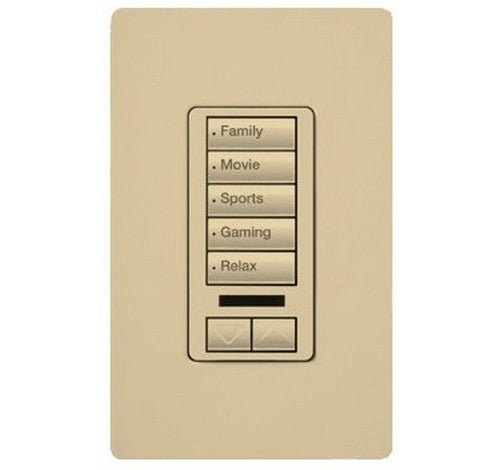 Lutron RRD-W5BRLIR Series RadioRA® 2 Maestro® Wall-Mount Designer Keypad 120 VAC