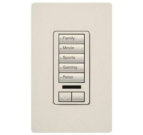 Lutron RRD-W5BRLIR Series RadioRA® 2 Maestro® Wall-Mount Designer Keypad 120 VAC