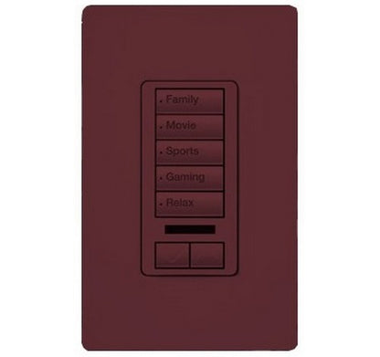Lutron RRD-W5BRLIR Series RadioRA® 2 Maestro® Wall-Mount Designer Keypad 120 VAC