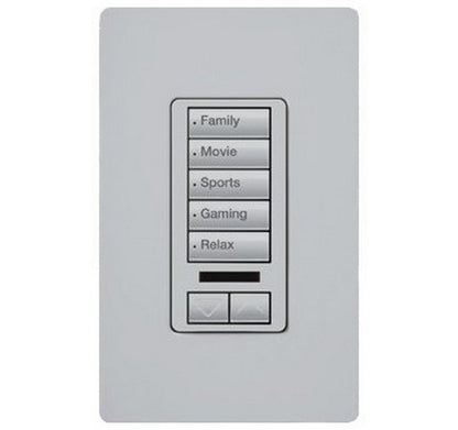 Lutron RRD-W5BRLIR Series RadioRA® 2 Maestro® Wall-Mount Designer Keypad 120 VAC