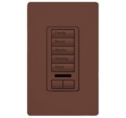 Lutron RRD-W5BRLIR Series RadioRA® 2 Maestro® Wall-Mount Designer Keypad 120 VAC