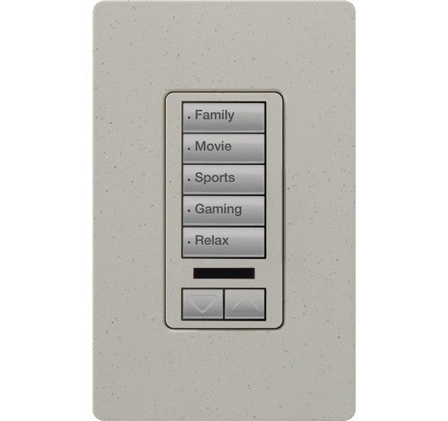 Lutron RRD-W5BRLIR-ST RadioRA 2 Lutron Wall Mount Keypad White 120V - BuyRite Electric