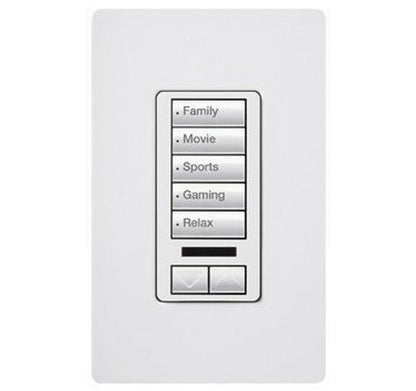 Lutron RRD-W5BRLIR Series RadioRA® 2 Maestro® Wall-Mount Designer Keypad 120 VAC