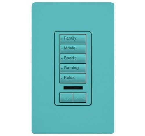 Lutron RRD-W5BRLIR Series RadioRA® 2 Maestro® Wall-Mount Designer Keypad 120 VAC