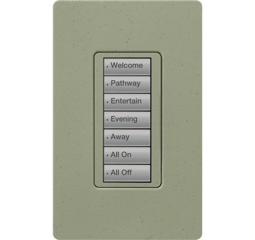 Lutron RRD-W7B-GB RadioRA 2 Maestro 7 Buttons Wall-Mount Green Briar Keypad 120V - BuyRite Electric