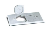 Lew Electric RRP-2-LR-AR 2 Flip Lid Plate Cover For RRP-2 & SWB-2 Floor Boxes, Aluminum