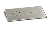 Lew Electric RRP-2-NSR 2 Screw Plug Plate Cover For RRP-1 & SWB-1 Floor Boxes, Nickel Silver