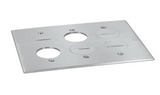 Lew Electric RRP-6-AP 6 Screw Plug Plate Cover For SWB-6 Floor Boxes, Aluminum