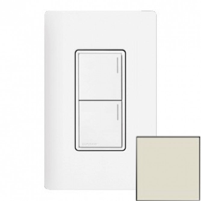 Lutron RRST-W2B-PM Lutron RadioRA 3 Sunnata Keypad - 2 Button - Pumice Finish