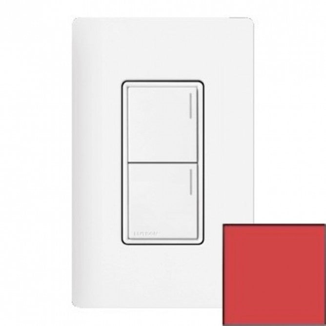 Lutron RRST-W2B-SR Lutron RadioRA 3 Sunnata Keypad - 2 Button - Signal Red Finish