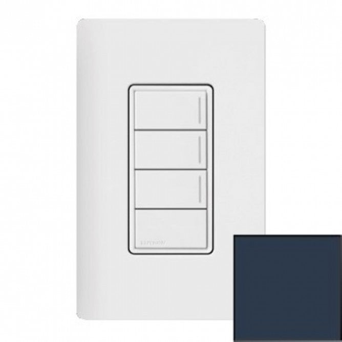 Lutron RRST-W3RL-DE Lutron RadioRA 3 Sunnata Keypad - 3 Button w/ Raise-Lower - Deep Sea Finish