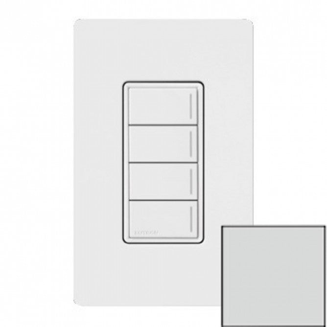 Lutron RRST-W4B-MI Lutron RadioRA 3 Sunnata Keypad - 4 Button - Mist Finish