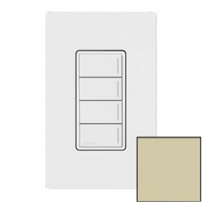 Lutron RRST-W4B-SA Lutron RadioRA 3 Sunnata Keypad - 4 Button - Sage Finish