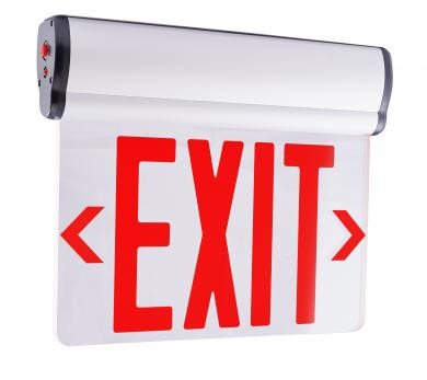 ELCO Lighting EDGLIT2R LED Edge Lit Exit Sign Red Letters, Double Face | BuyRite Electric